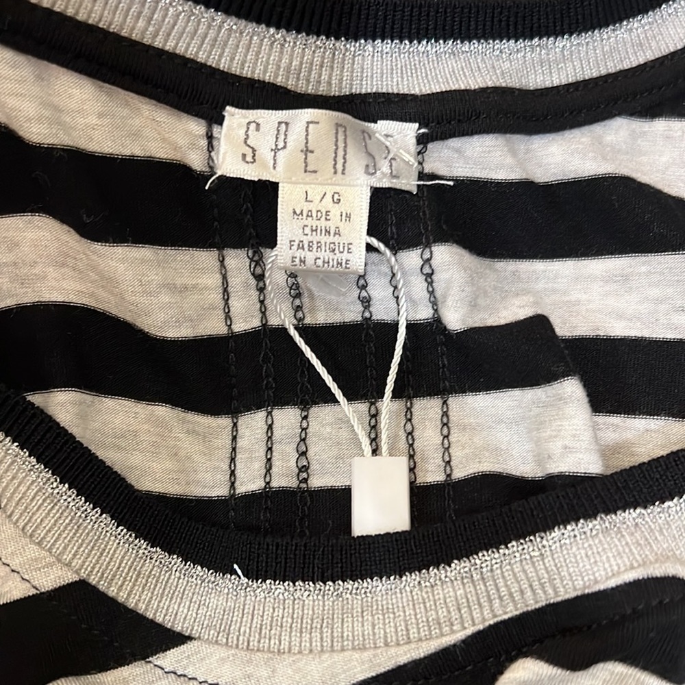 SPENSE MAXI STRIPE DRESS SZ:L - Picture 4 of 7